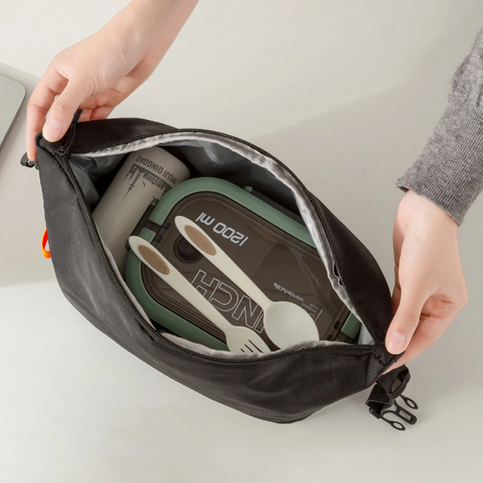 Insulated Lunch Bag Large Capacity Bento Tote For Office - Smarsty