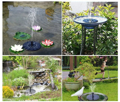 Solar Powered Floating Fountain for Garden and Patio - Smarsty