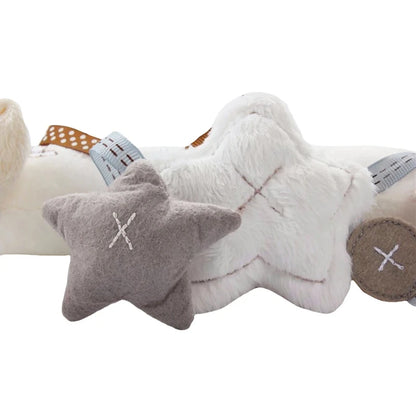 2025 New Hanging Bed Rabbit Baby Hand Bell Safety Seat Plush Toy Multifunctional Plush Toy Stroller Mobile Gifts