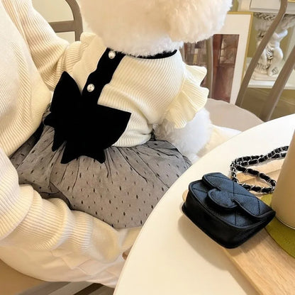 Luxury Dog Dress With Bow Lace For Summer - Smarsty