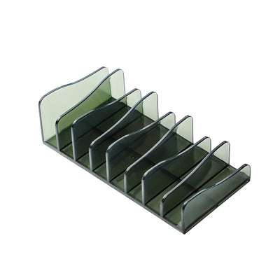 DVD/CD Organizer,Eyeshadow Palette Storage Tray Cosmetics Rack Makeup Tools Compartment Holder Sunglasses Storage Shelf by Smarsty