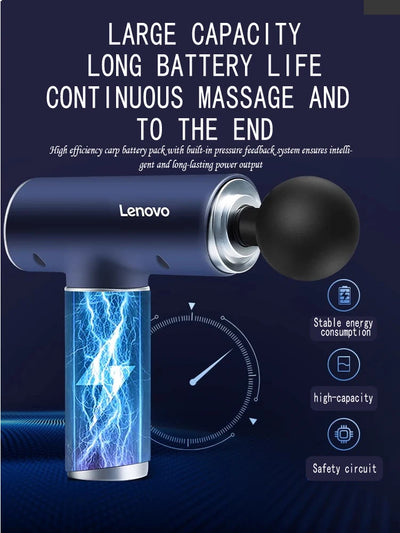 Lenovo Fascia Gun Muscle Relaxation Massager with LED Screen - Smarsty