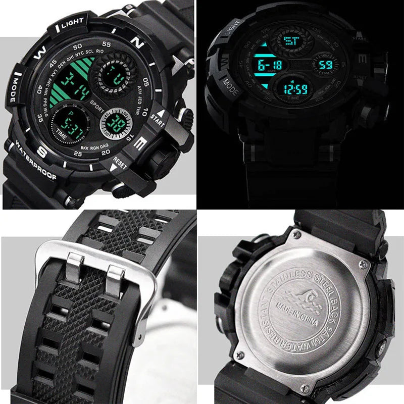 YIKAZE Waterproof Digital Sports Watch for Men - Smarsty