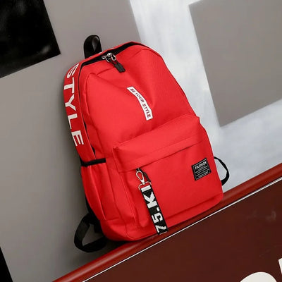 Fashion trend backpack backpack for men and women junior high school high school student bag large capacity korean version of th - Smarsty