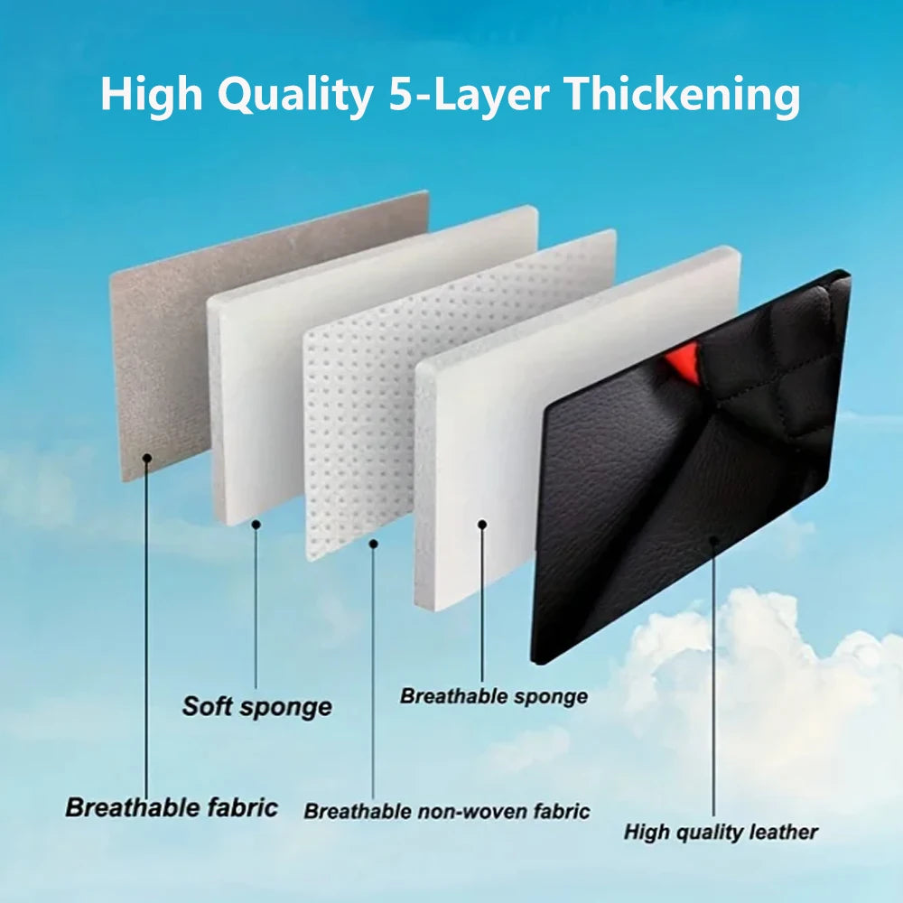 Easy Clean Faux Leather Car Seat Cover Universal Fit - Smarsty