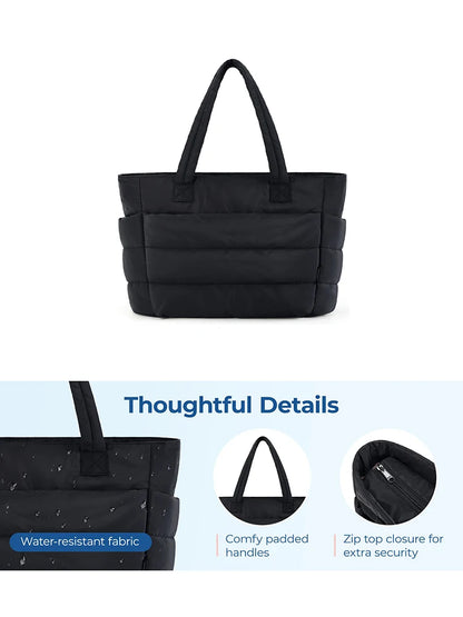 Large Capacity Women Tote Bag Lightweight Fluffy Travel - Smarsty