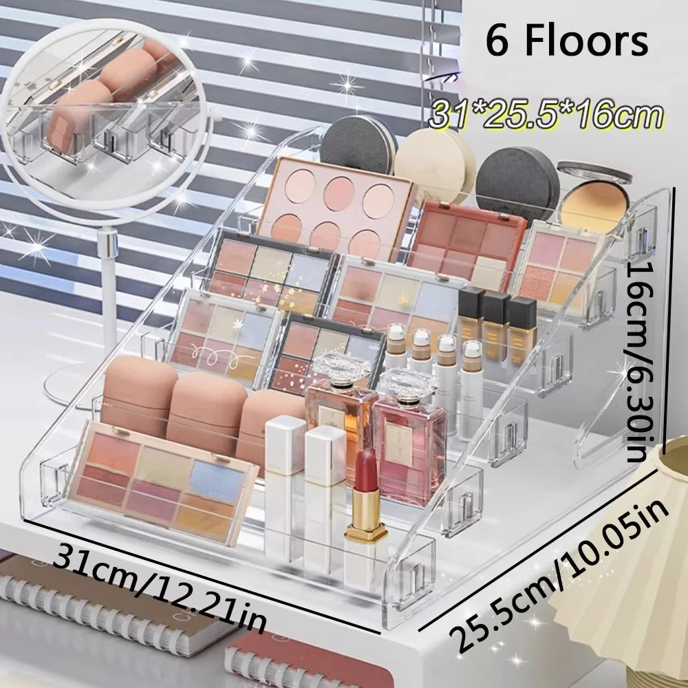 Acrylic Nail Polish Display Rack with Sturdy Multi-layer Design - Smarsty