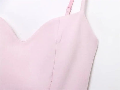 Dresses Summer Women's 2025 New Chic Slim Tube Top Elegant Mini Camisole Women's Dress Street Fashion Youth Holiday Dress - Smarsty