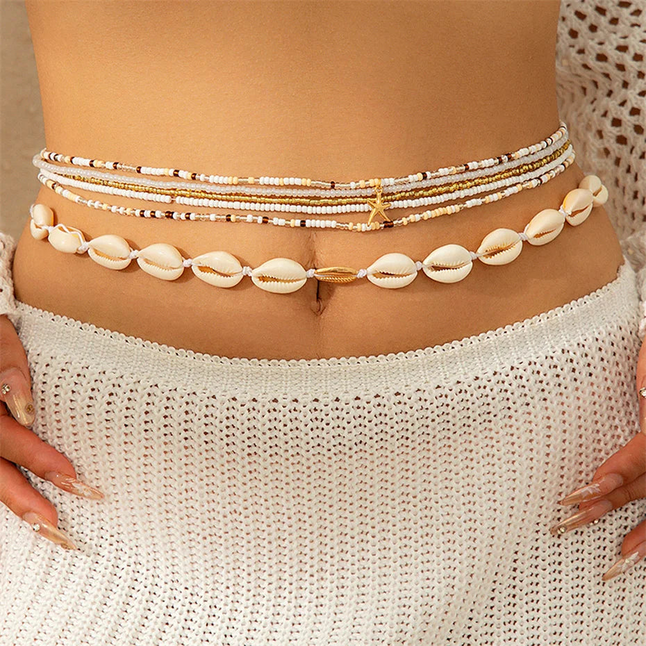 Boho Starfish Pendant Belly Chain for Women - Smarsty