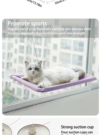 Ultra Soft Cat Window Hammock Bed for Cozy Naptime - Smarsty