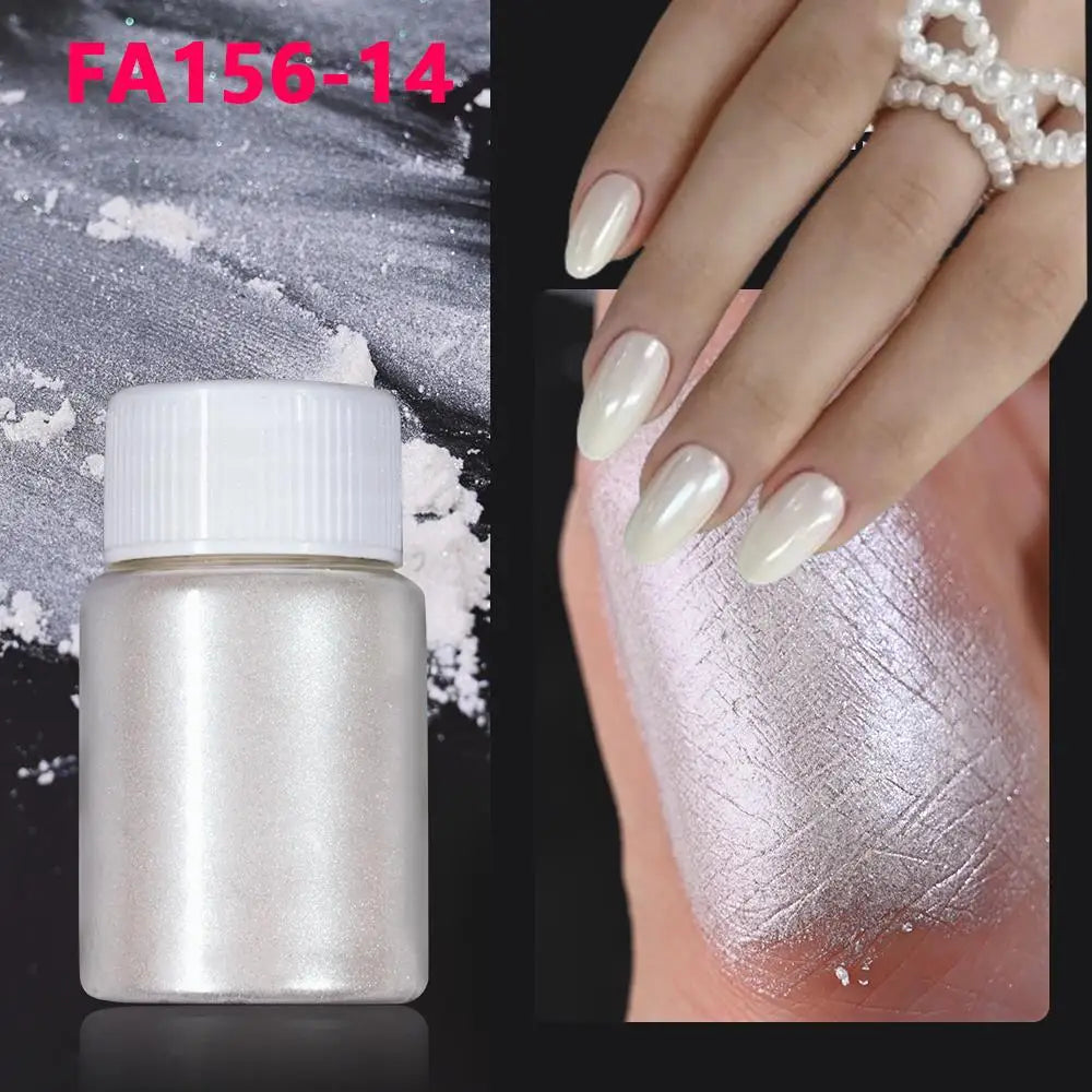 Pearlescent Nail Art Glitter Powder for Stunning Manicures - Smarsty