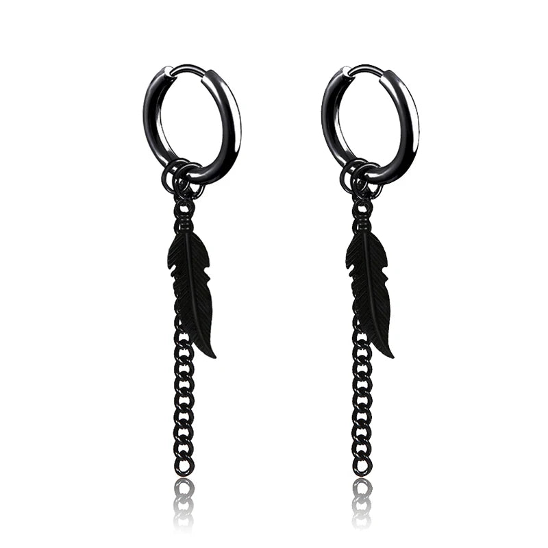 Vintage Punk Stainless Steel Stud Earrings Set for Men Women - Smarsty