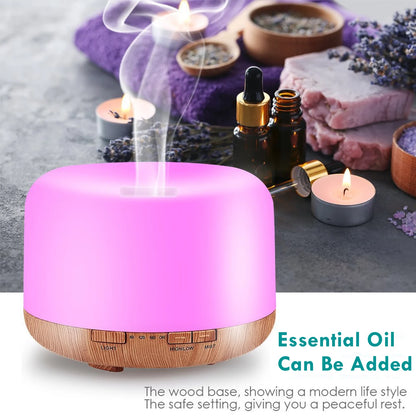 USB Aroma Diffuser with Remote Control and Colorful Lights - Smarsty