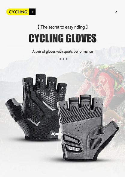 Breathable Half Finger Cycling Gloves Shock Absorption - Smarsty
