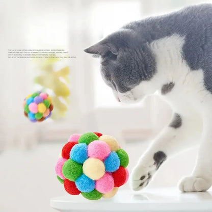 Durable Nylon Cat Plush Ball Toy for Engaging Play - Smarsty