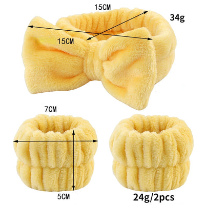 Coral Fleece Wash Face Headband Absorbent Waterproof - Smarsty
