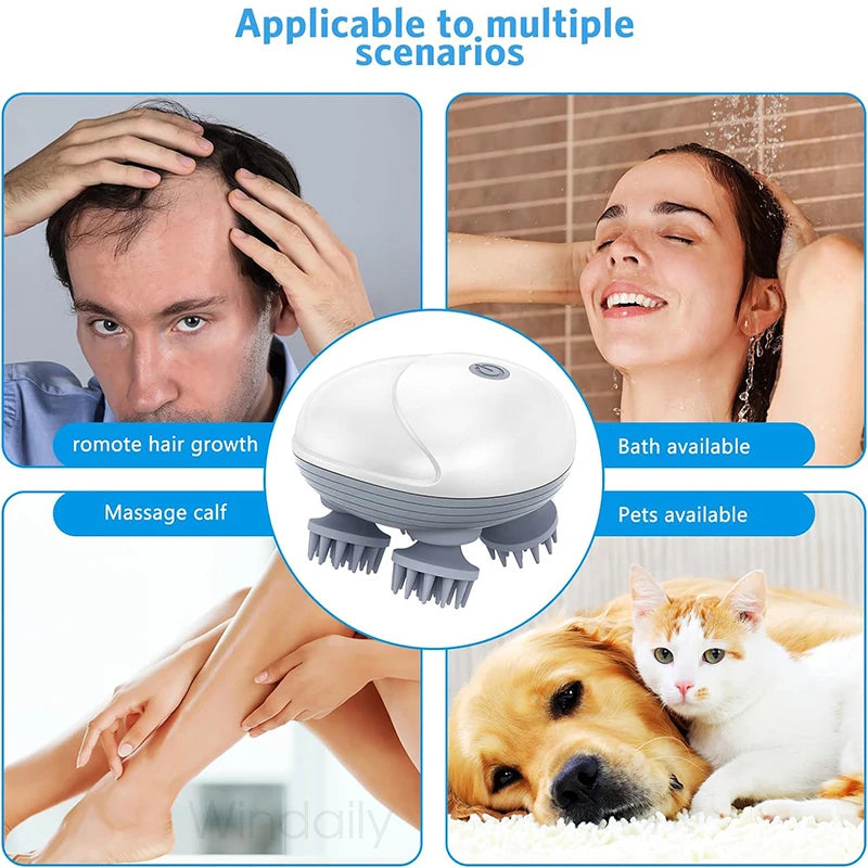 Electric Scalp Massager for Deep Tissue Relaxation - Smarsty