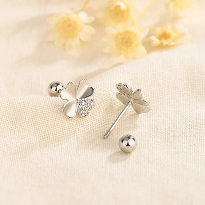 925 Silver Tragus Piercing Helix Studs Butterfly Heart - Smarsty