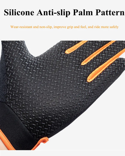 Men Full Finger Cycling Gloves Touch Screen Outdoor Sports - Smarsty