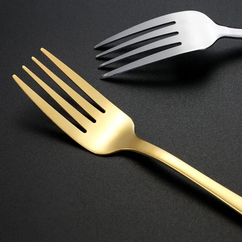 Korean-Style Stainless Steel Utensil Set - Portable Spoon, Fork, Chopsticks with Gift Case, 3-Piece Travel Kit for School, Offic