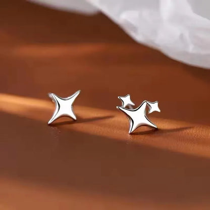 925 Sterling Silver Star Earrings with Tassel Design for Women - Smarsty
