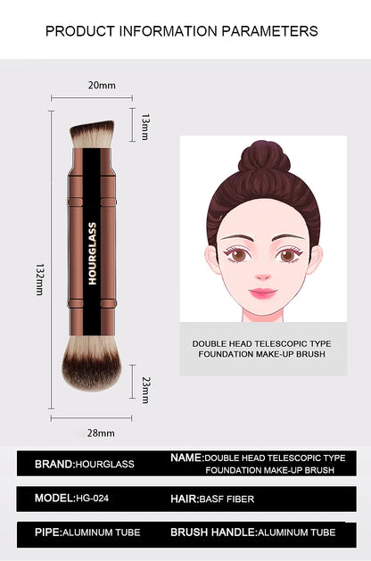Hourglass No 26 Double Head Retractable Foundation Brush - Smarsty