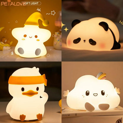 Cute Panda Rabbit Duck Night Light for Kids - Smarsty