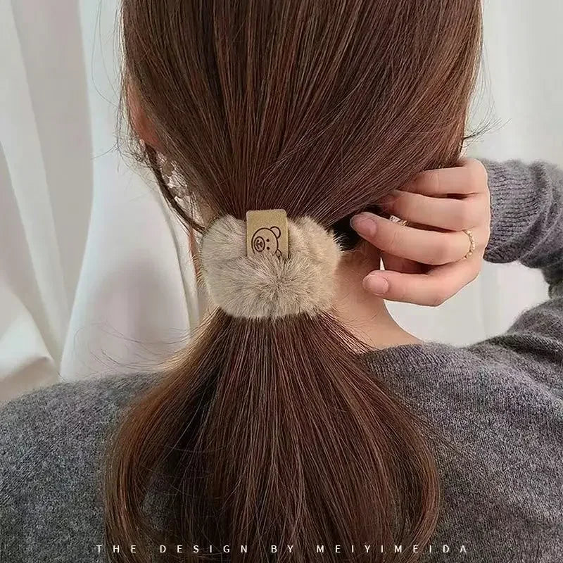 Korean Soft Plush Braided Headband High Elasticity Women - Smarsty