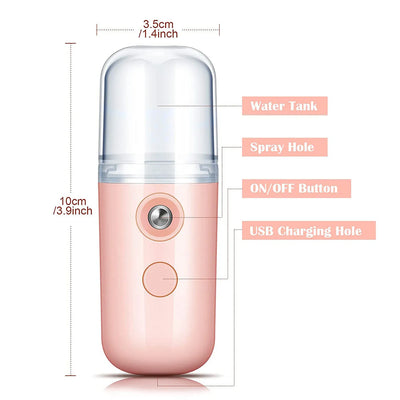 Portable Mini Facial Steamer for Deep Skin Hydration - Smarsty