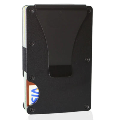 Slim Wallet For Men - Front Pocket RFID Blocking Minimalist Wallet For Men - Metal Wallet With Money Clip For Men - Smarsty