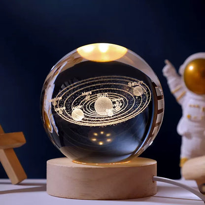 3D Crystal Galaxy Night Light for Home Decor - Smarsty