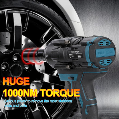 Heimerdinger 18V Brushless Cordless Impact Wrench 1000NM Torque - Smarsty