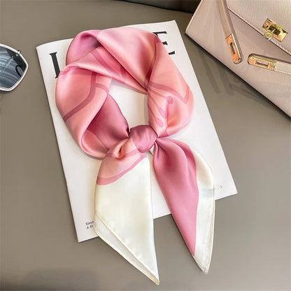 Luxury Silk Satin Scarf for Women with Sun Protection - Smarsty