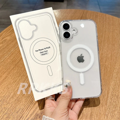 Smarsty Transparent MagSafe Case For iPhone Drop Protection -