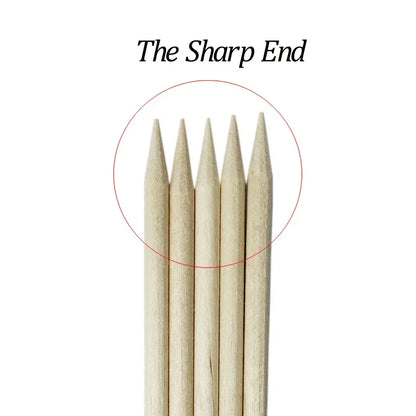 Wood Cuticle Pusher Sticks for Gel Polish Removal - Smarsty