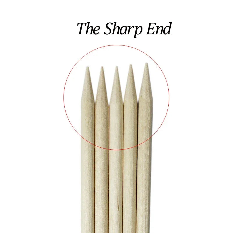 Wood Cuticle Pusher Sticks for Gel Polish Removal - Smarsty