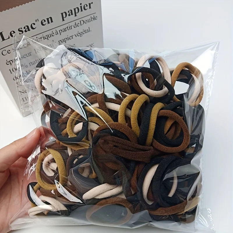 Thick Elastic Hair Ties 50 Pack Comfortable Durable - Smarsty