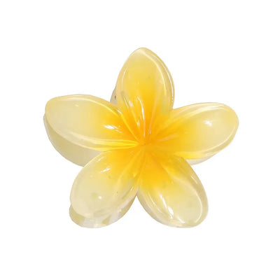 Gradient Large Flower Acrylic Hair Clip Boho Beach Accessory - Smarsty