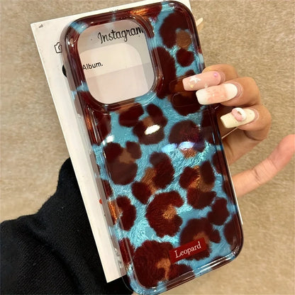 Leopard Print Shockproof Phone Case For iPhone Matte Finish - Smarsty