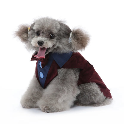 Formal Tuxedo Dog Costume for Weddings and Events - Smarsty