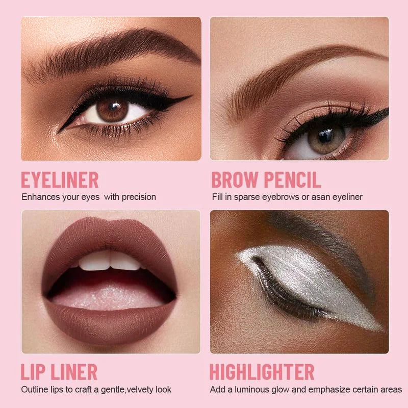 4-in-1 Multi-Functional Lip Liner Eyeliner Set - Smarsty