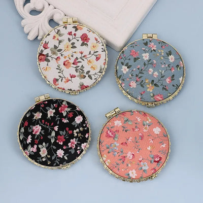 Portable Floral Makeup Mirror for Women Gifts - Smarsty