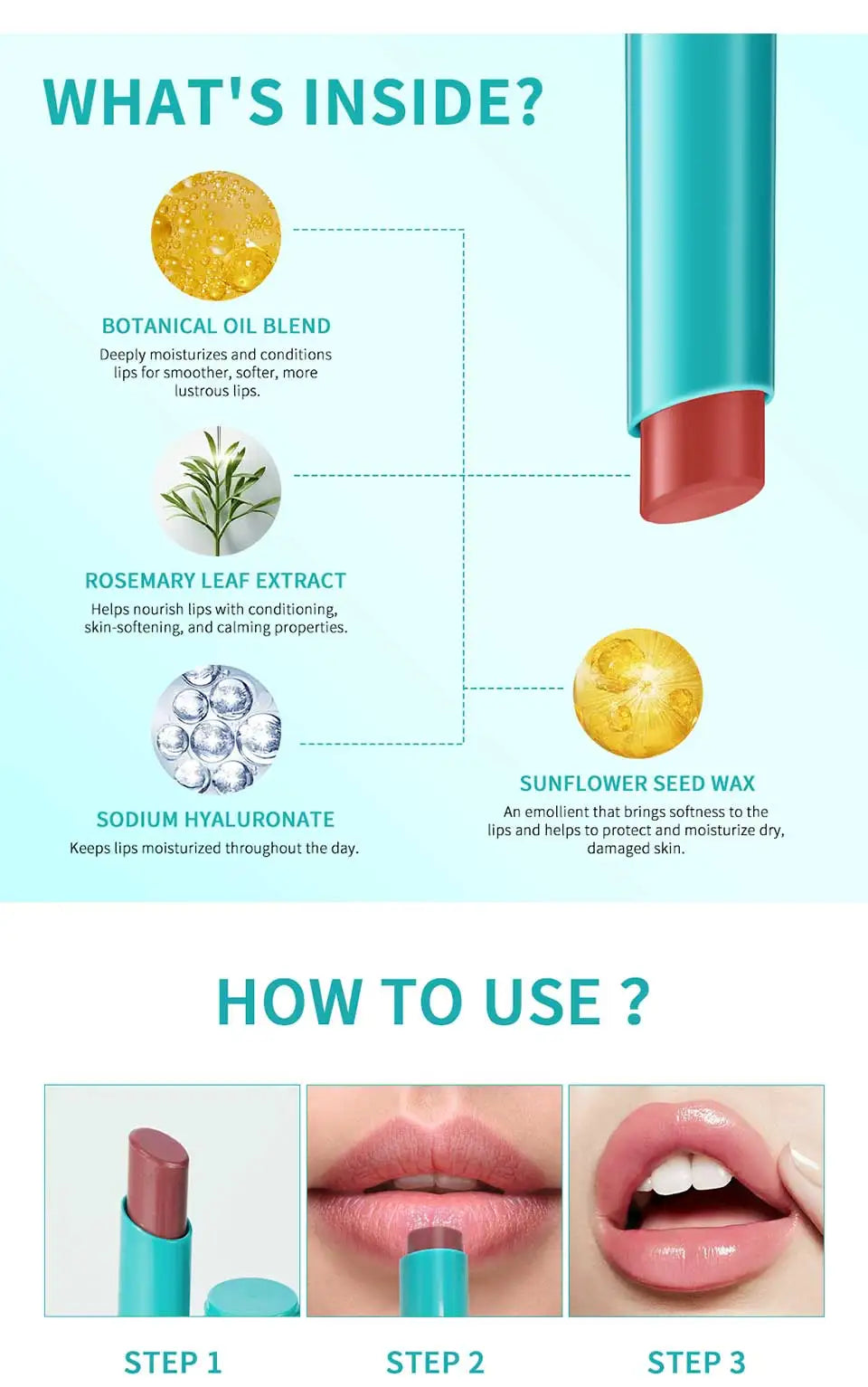 Hydrating Jelly Lip Tint Moisturizing Natural Color - Smarsty