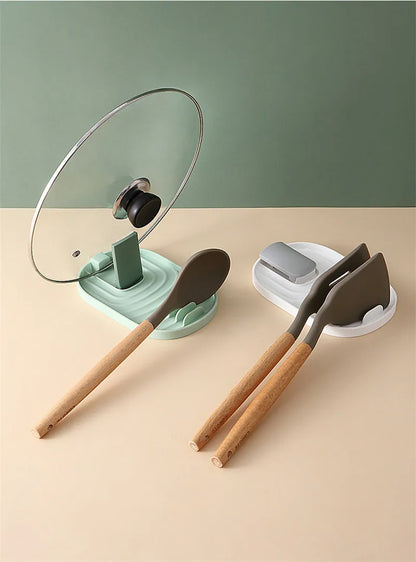 Kitchen Organizer Pot Cover Storage Pancake Turner Rack Soup Ladle Scoop Holder Dish Drain Rack Kitchen Gadgets Accessories