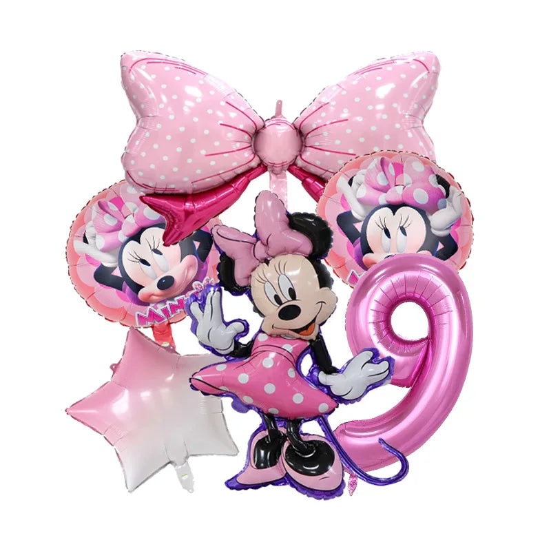 Minnie Mouse Birthday Party Disposable Tableware Set - Smarsty