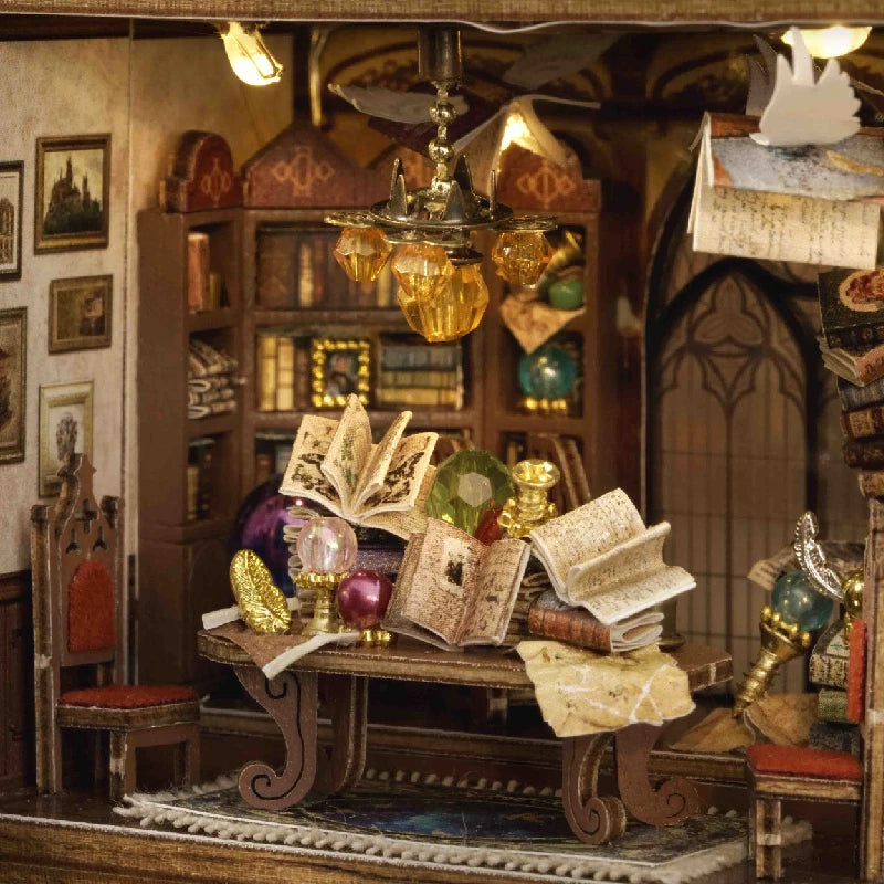 Wooden Miniature Doll House 3D Puzzle Assembly Building Model Kit Small Room Toys Home With Furniture Lighting Wooden Craft Gift