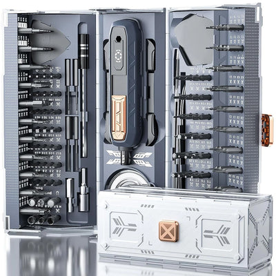 JAKEMY 180In1 Precision Screwdriver Set with Magnetic Bits - Electric or Manual Version Optional for Laptop/Phone/Glasses Repair - Smarsty