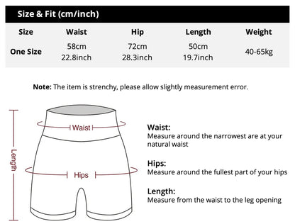 High Waist Sports Biker Shorts Women Naked Feeling Workout Push Up Leggings Tummy Control Yoga Running Fitness Gym Slim Pants - Smarsty