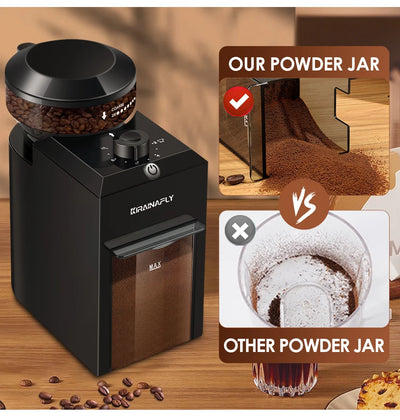 Automatic Burr Mill Coffee Grinder Electric Coffee Bean Grinding With 28 Adjustable Gears for Espresso French Press Drip Coffee - Smarsty