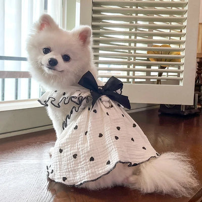 Summer Dog Cooling Dress with Cute Heart Print - Smarsty